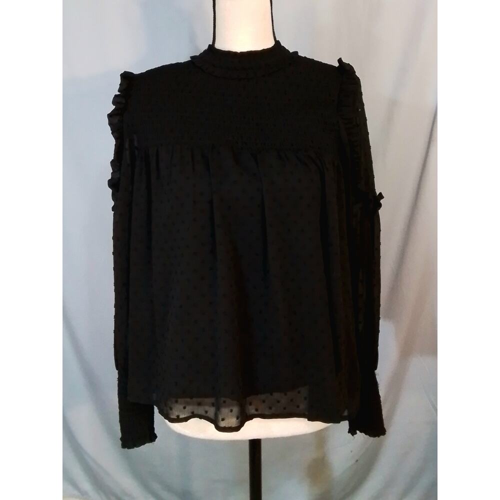 Free Generation; Sheer blouse with lining